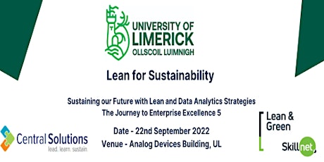 Lean for Sustainability -Sustaining the Future with Lean and Data Analytics primary image