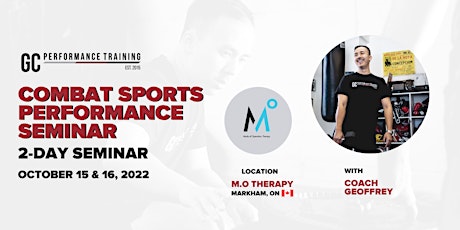 Combat Sports Performance Seminar by GC Performance Training @ M.O Therapy