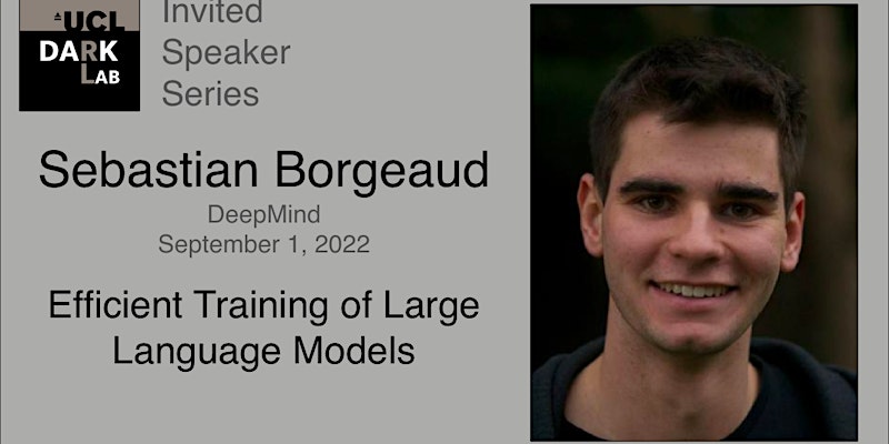 UCL DARK Invited Speaker Series - Sebastian Borgeaud, DeepMind