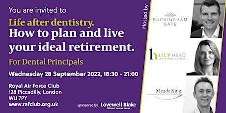 Life After Dentistry - How To Plan & Live Your Ideal Retirement primary image