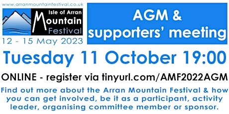 Arran Mountain Festival AGM & supporters' meeting