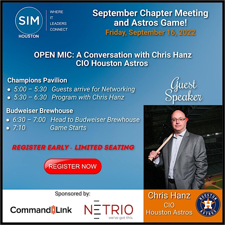 SIM Houston Chapter Meeting - September 2022 image