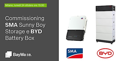 Commissioning SMA Sunny Boy Storage e BYD Battery Box