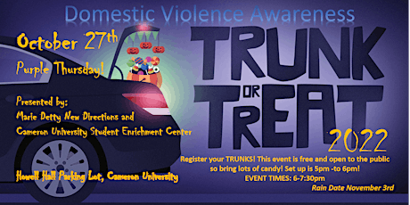 Domestic Violence Awareness Trunk or Treat 2022