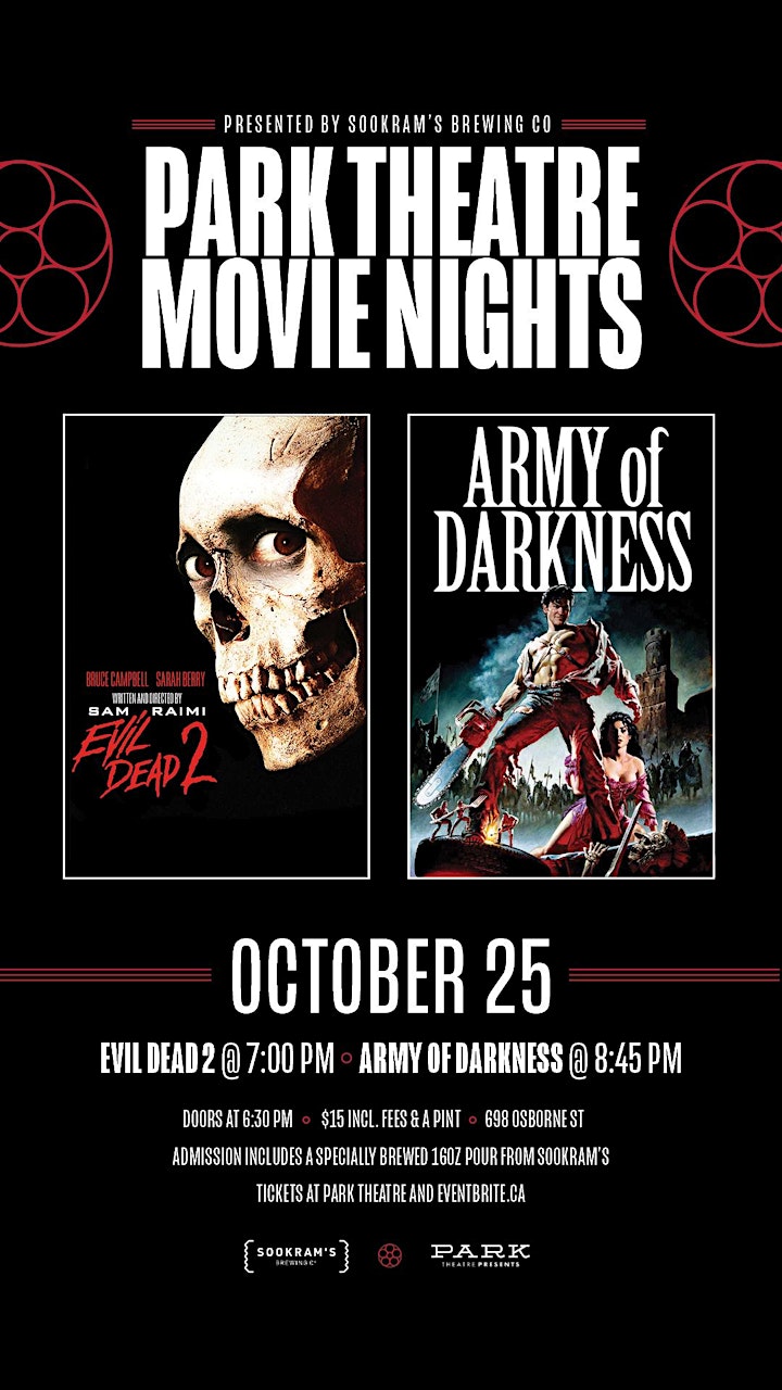 Sookrams Double Feature Night - Evil Dead 2 | Army of Darkness image