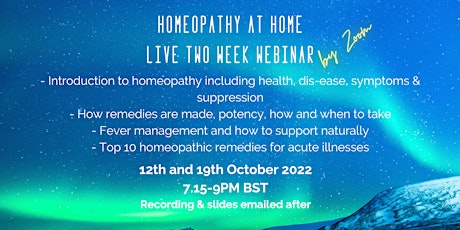 Introduction to Homeopathy  -  Live 2 week homeopathy webinar