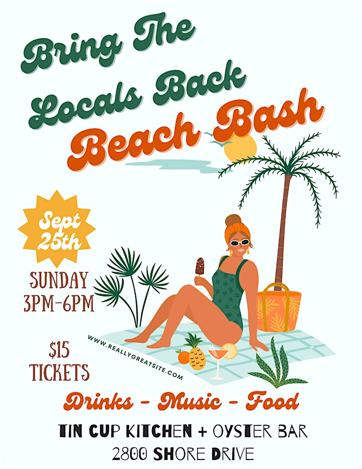 Tin Cup Kitchen + Oyster Bar "Bring the Locals Back" Beach Bash image