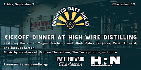 Brighter Days Ahead: Kickoff Dinner at High Wire Distilling primary image