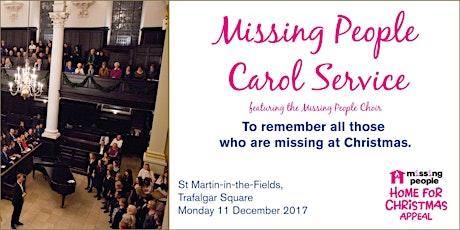 Missing People Carol Service 2017 primary image