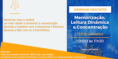 Imagem principal do evento Mecanismos para o Desenvolvimento da Memória