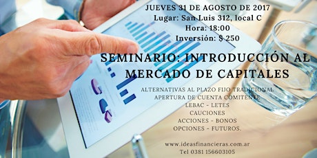 Imagen principal de Seminario: Introducción al Mercado de Capitales.