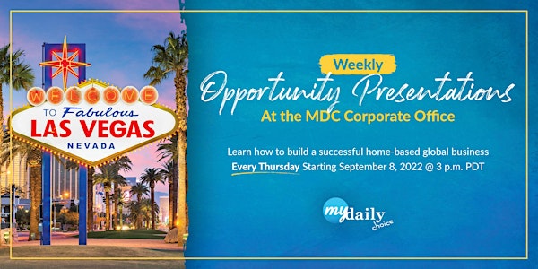 MDC Opportunity Presentation with CEO & Founder