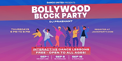 Imagem principal do evento Bollywood Block Party in Portland | DJ Prashant