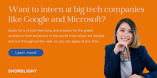 Want to intern at big tech companies like Google and Microsoft? primary image