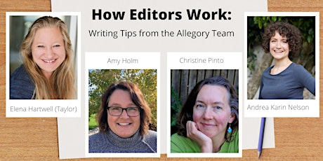 Imagem principal do evento How Editors Work : Writing Tips from the Allegory Team