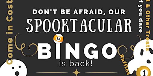 Spooktacular Bingo Fundraiser sponsored by Advia  & Aussie Pet  Mobile