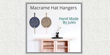 Macrame Single Hat Holder Class - Perfect for beginners primary image