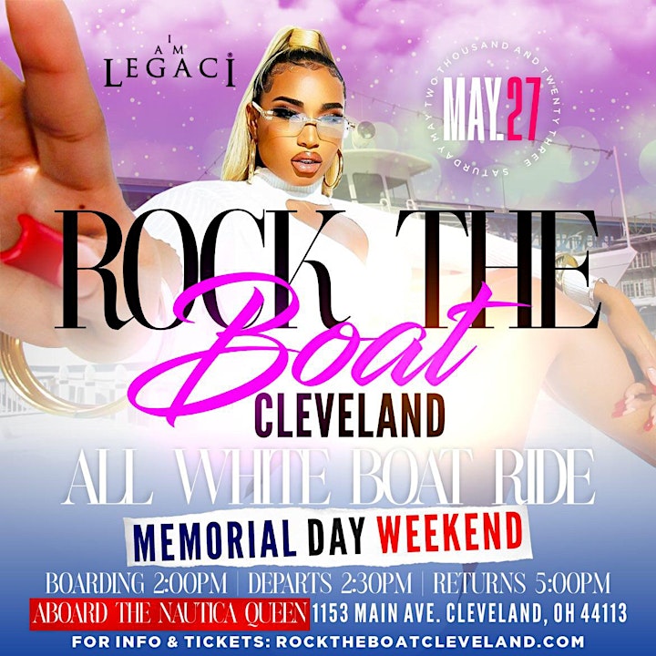 ROCK THE BOAT CLEVELAND 2023 MEMORIAL DAY WEEKEND ALL WHITE BOAT PARTY image