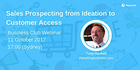 Sales Prospecting: From Ideation to Customer Access Webinar primary image