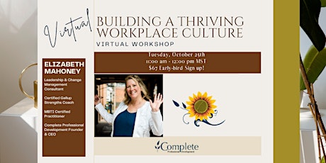 Building a Thriving Workplace Culture