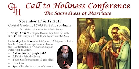 Call to Holiness Dinner and Conference 2017