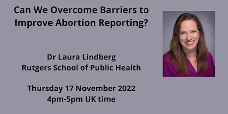 Primaire afbeelding van Can We Overcome Barriers to Improve Abortion Reporting?