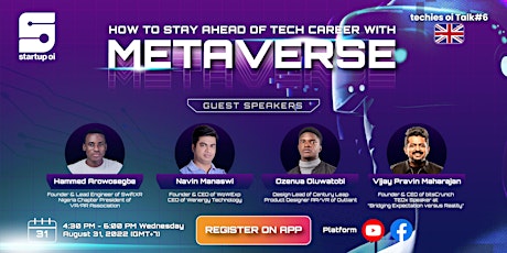 techies oi Talk #6: HOW TO STAY AHEAD OF TECH CAREER WITH METAVERSE