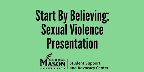 Start By Believing: Sexual Violence on Campus- October 11th  primary image
