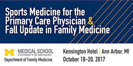 Sports Medicine for the Primary Care Physician & Fall Update in Family Medicine primary image