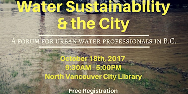Water Sustainability and the City 