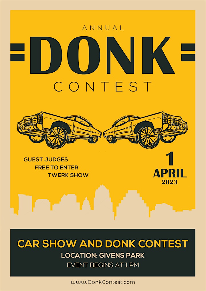 2023 Annual Donk Contest Texas Relays Car Show and Cultural Event image