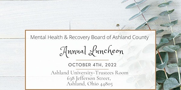 Mental Health & Recovery Board Annual Luncheon 2022