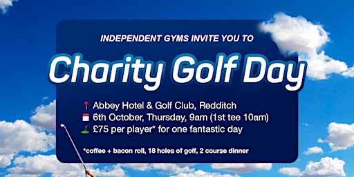 Independent Gyms Charity Golf Day, sponsored by Membr and Black Raccoon