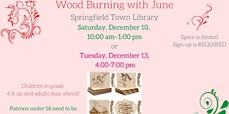 Wood Burning with June