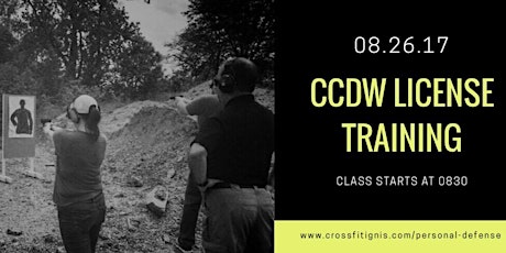 CCDW License Training Class - August primary image