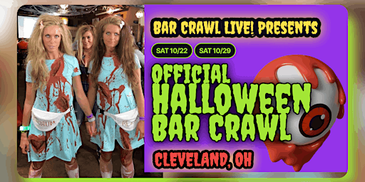 The Official HalloWeen Bar Parties Cleveland's Halloween Bar Crawl 2022 primary image