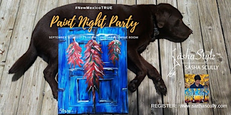 #NewMexicoTRUE Red or Green Chile | SäshaStylz™  Paint Night! primary image