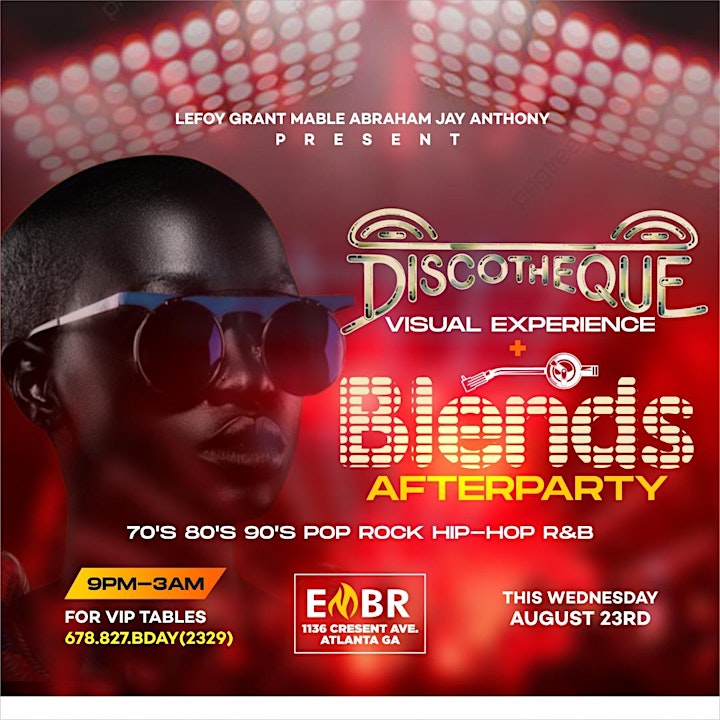 BLENDS + DISCOTHEQUE  Wednesday Nights exclusively @EMBR! image