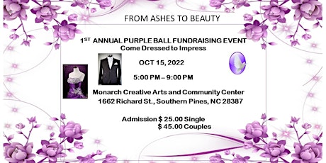 Purple Ball Fundraising Event." Come Dressed to Impress"