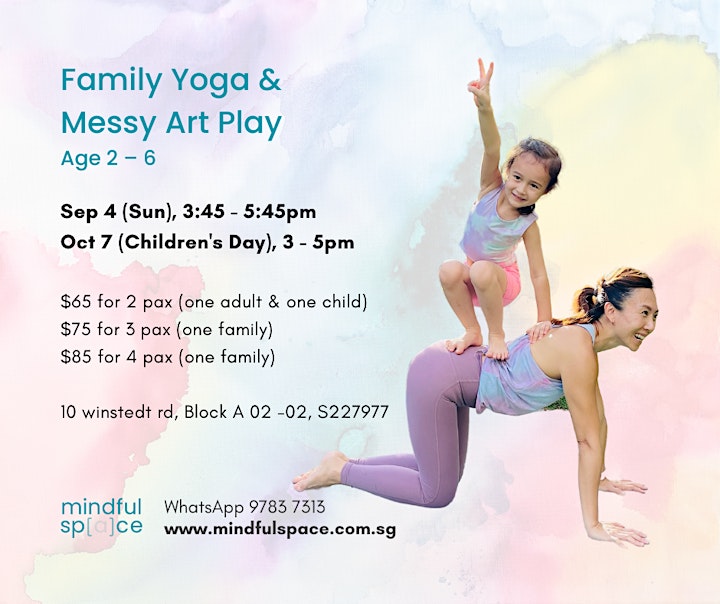 Family Yoga & Messy Art Play - Children's Day image