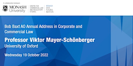 Bob Baxt AO Annual Address: Viktor Mayer-Schönberger