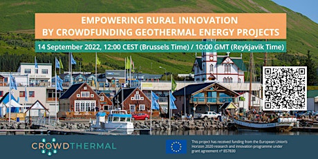 Primaire afbeelding van Empowering rural innovation by crowdfunding geothermal energy projects