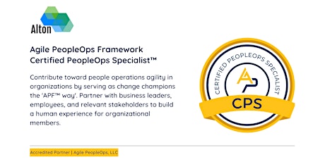 APF Certified PeopleOps Specialist™ (APF CPS™) | Oct 20-21, 2022