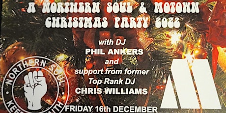 Primaire afbeelding van NORTHERN SOUL AND MOTOWN CHRISTMAS PARTY