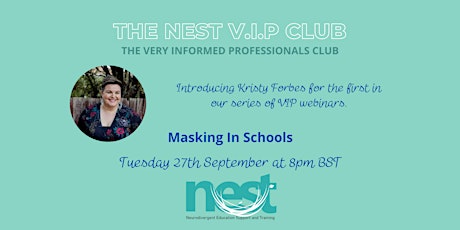 VIP Webinar with Kristy Forbes  - Masking in Schools