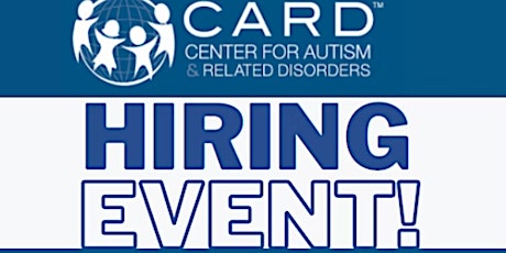 Hiring Event-8/26 from 3-5pm Entry Level Behavior Technician