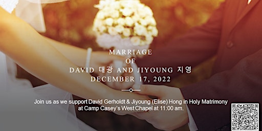 David and Jiyoung's Marriage Ceremony