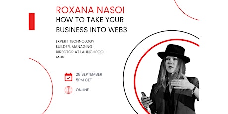 Roxana Nasoi – How to Take Your Business into Web3