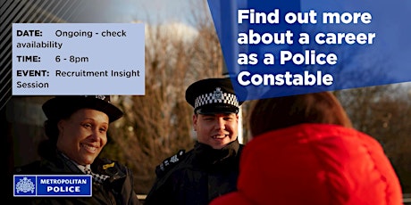 Imagen principal de Metropolitan Police Recruitment Insight Session
