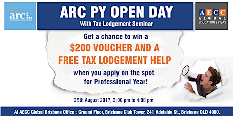 ARC PY Open Day with Tax Return Info-session primary image